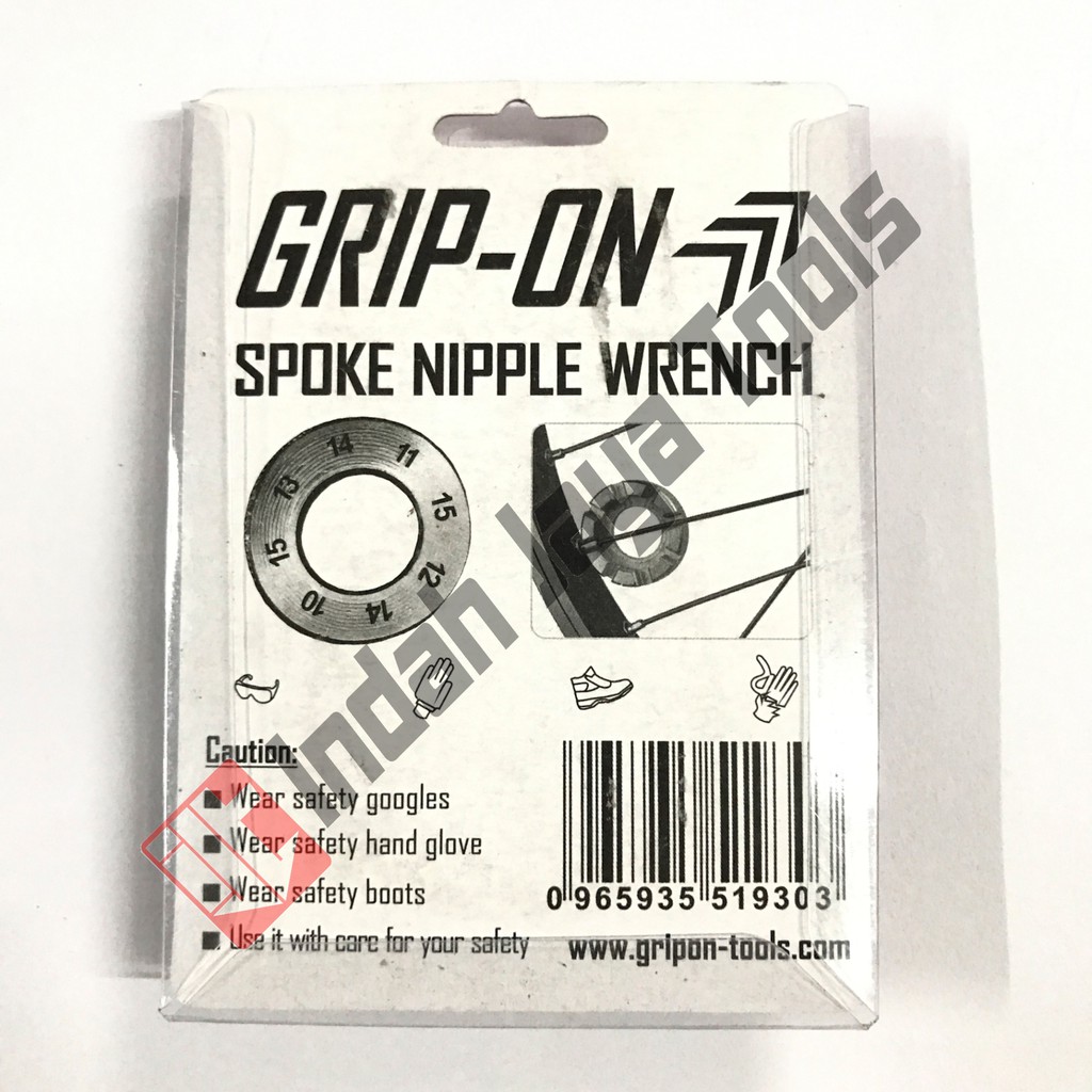GRIP ON 19-303 Kunci Stel Jari Jari 10 - 15 G Ban Sepeda Nipple Wrench Spokes