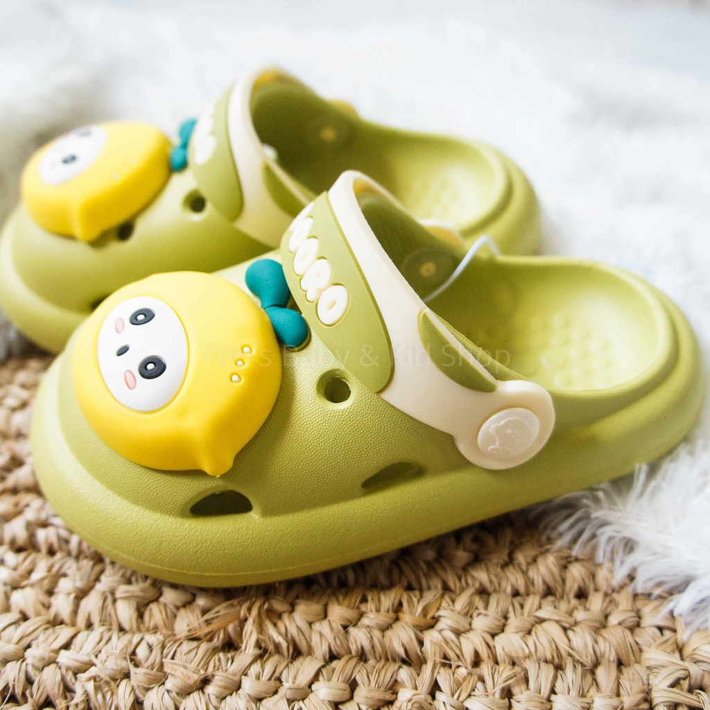 CREAM FAMILY Sandal Bakpao Karakter / Sendal Anak Kiyowo