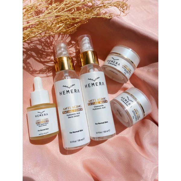 HEMERA Anti Aging Series 5 in | Anti Aging | Skincare BPOM | Paket Anti Aging