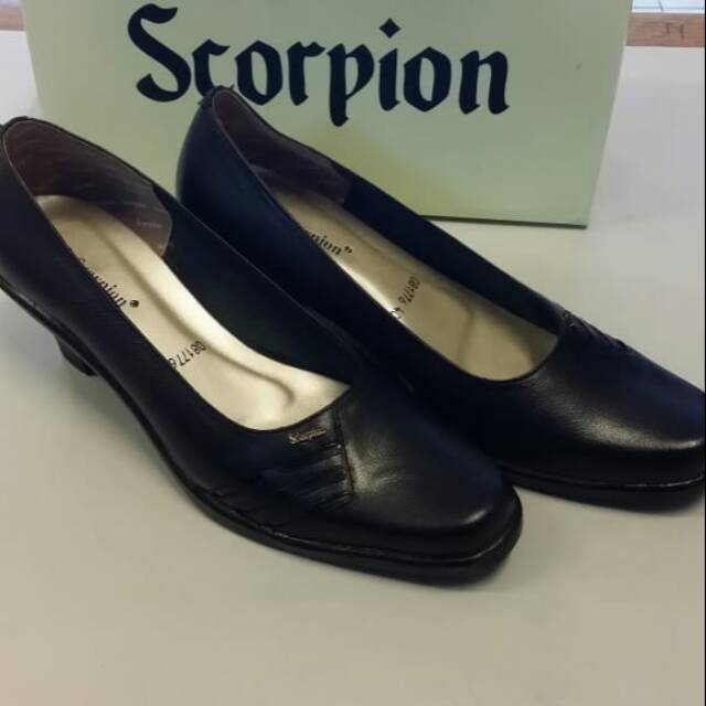 Sepatu Kulit Wanita Scorpion tipe 081776 - Sepatu Heels Kulit Asli - Sepatu Heels Kantor Murah