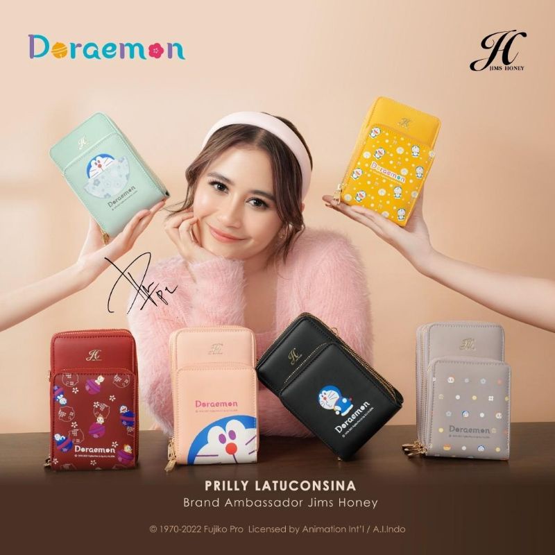 SPECIAL EDITION FREE BOX EXCLUSIVE JIMS HONEY X DORAEMON MINIBAG JH DORAEMON BAG TAS DOMPET ANAK LUCU KARAKTER KARTUN KADO ULTAH ANNIVERSARY ANAK PACAR ISTRI CEWEK PEREMPUAN UNIK ELEGANT CANTIK MURAH FEMINIM KADO UNIK DISKON