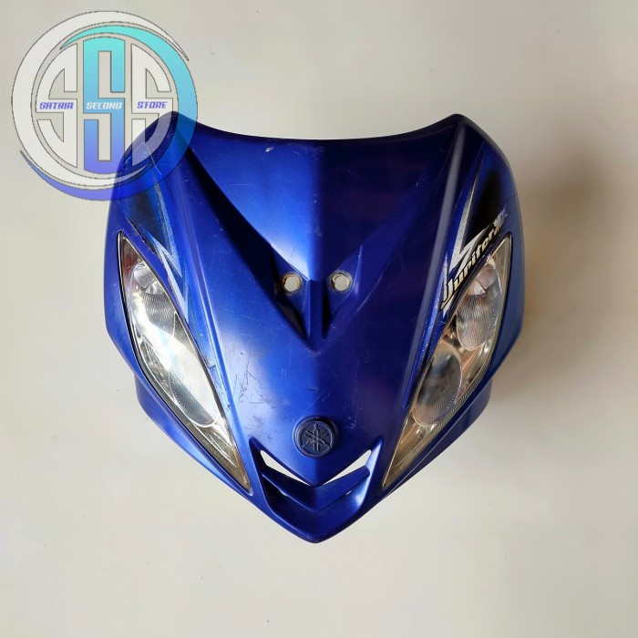 COVER PANEL TAMENG DEPAN YAMAHA JUPITER MX 135 OLD LAMA ORIGINAL BIRU