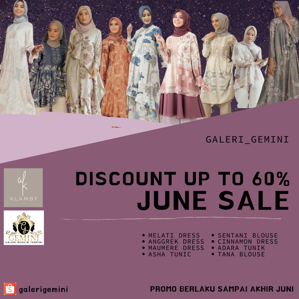 Baju Gamis Dress Gaun Lebaran Pesta Tunangan Bridesmaid Kondangan Bagus Mewah by Wearing Klamby