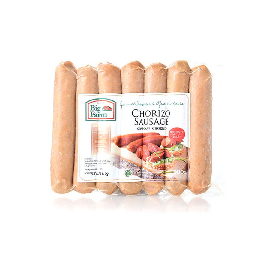 

Big farm Chorizo Sausage Sosis NO MSG 7pc 500g