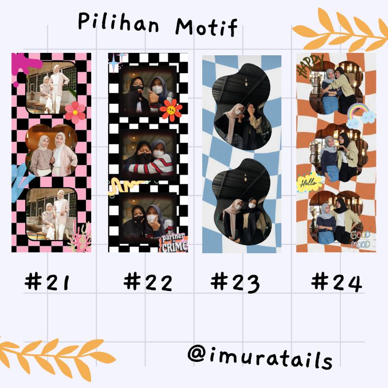 (5pcs) PHOTOBOOTH PART 1 | PHOTOBOTH CETAK | PHOTOBOX | PHOTO STRIP | POLAROID