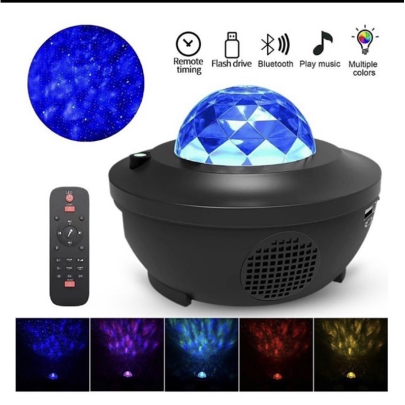 Lampu LED Proyektor Langit Starry Projector Light Bluetooth Speaker