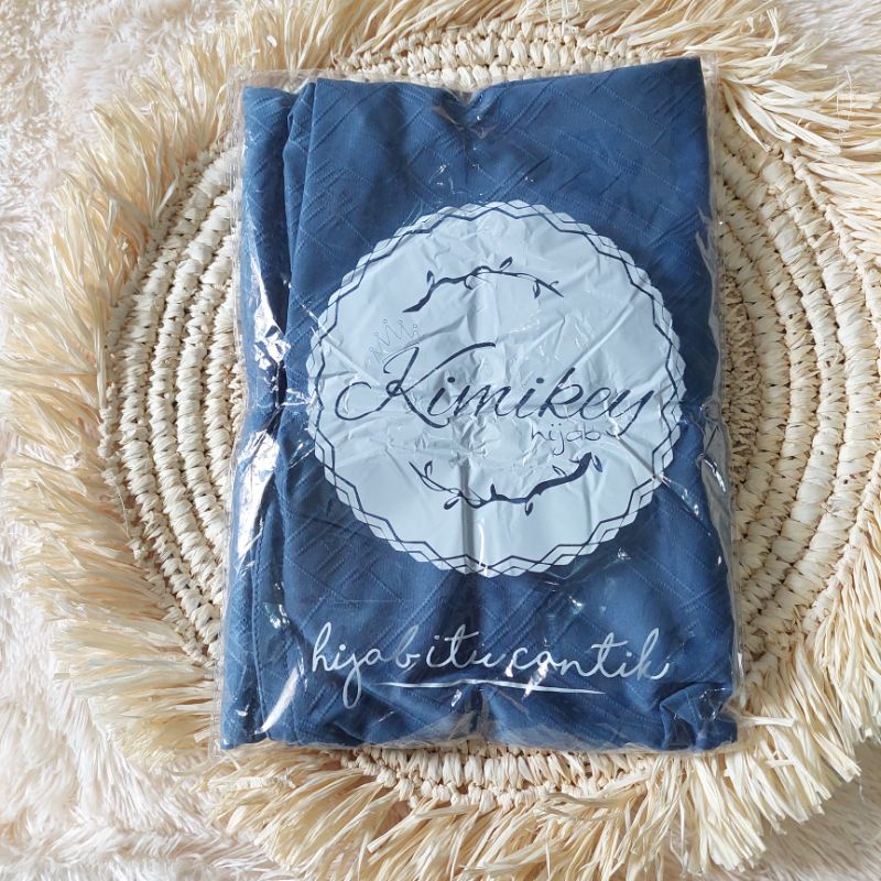 Jilbab Instan Non Pad Bergo Jamia By Kimikey ORIGINAL hijab bahan jersey strada-Denim