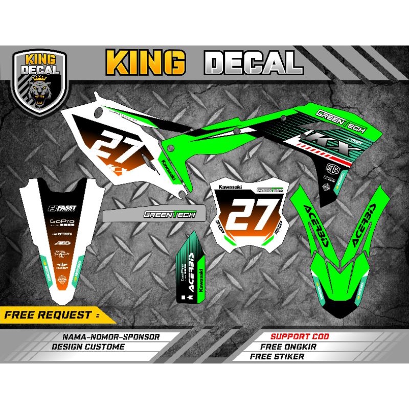 DECAL STICKER KX 250 DECAL KX 450 DECAL STICKER KXF 250 DECAL KXF 450