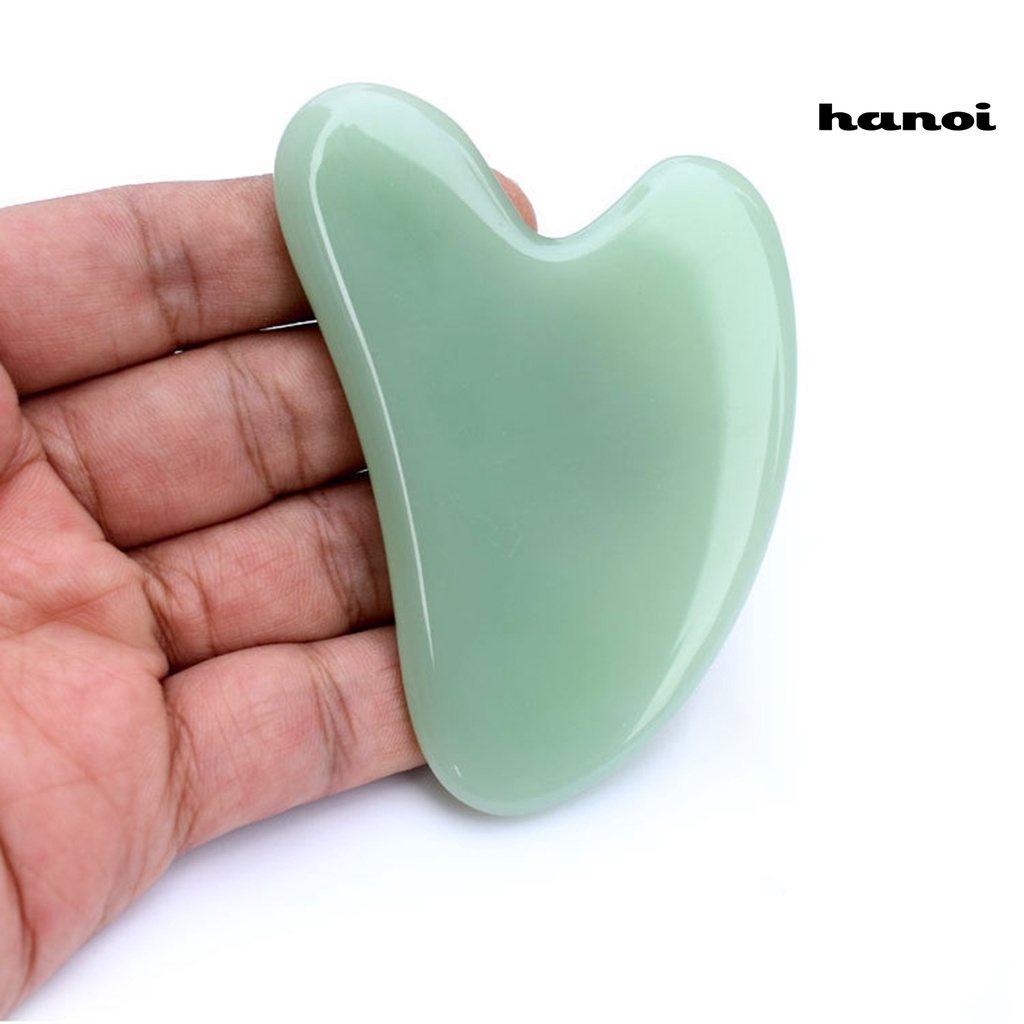 HQTM_Guasha Stone Heart-Shaped Body Massage Synthetic Face Massage Scraper Board for Unisex