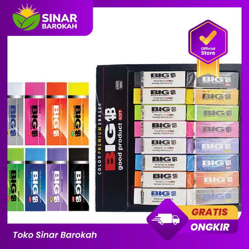 

Penghapus BIG Premium Eraser 9323 Set 4 pcs