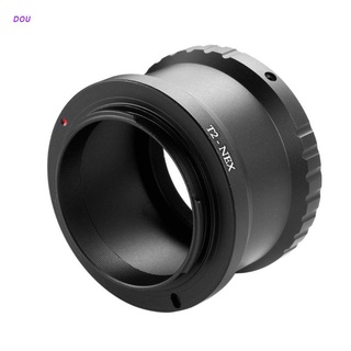 DOU Aluminum Alloy T2-NEX Telephoto Mirror Lens Adapter Ring for Sony NEX E-Mount Cameras to Attach T2/T Mount Lens