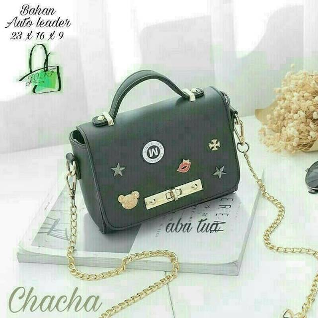 Tas Selempang Wanita Chacha &amp; Kiss / Sling Bag Tali Rante