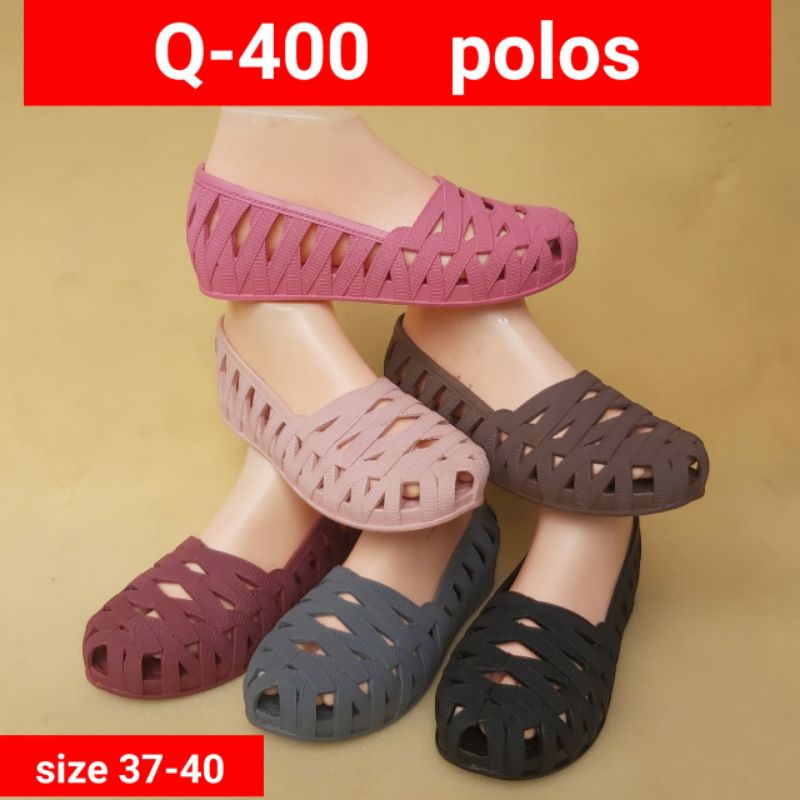 Flatshoes karet sepatu teplek lentur anti air sepatu musim hujan