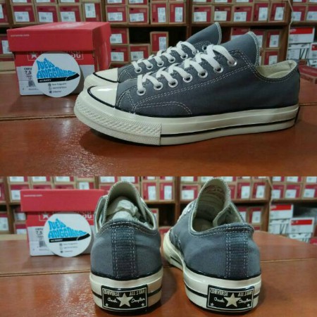 Sepatu Converse All Star 1970s 70S Seventies GREY WHITE Abu Putih LOW - Original PREMIUM VIETNAM