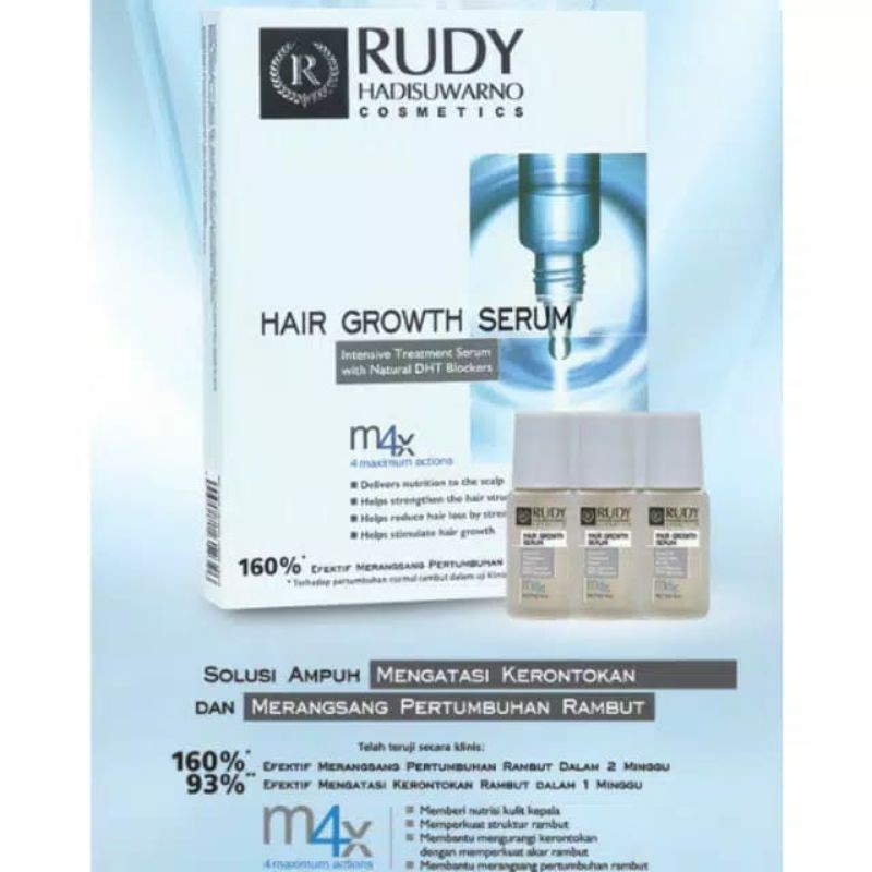 RUDY HADISUWARNO Hair Growth Serum 6x9ML / Serum Rudi Penumbuh Rambut