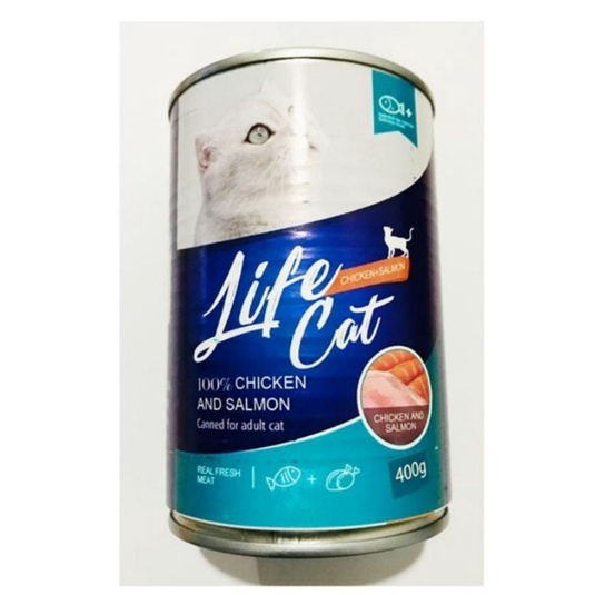 Makanan kucing kaleng LIFE CAT kaleng 400gr life cat wetfood 400gr