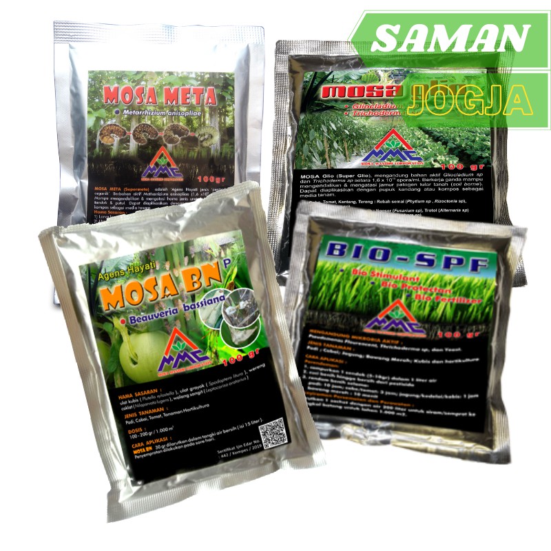 Paket Mosa Glio Bio SPF Mosa Meta Mosa BN Untuk Pestisida Hama & Penyakit Jamur Pada Tanaman
