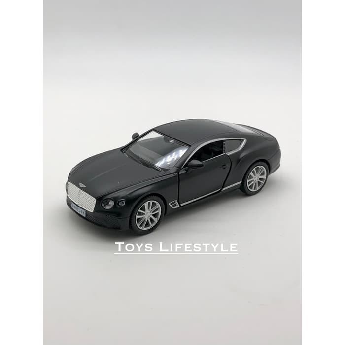 RMZ City  diecast miniatur Bentley Continental GT Black Matte