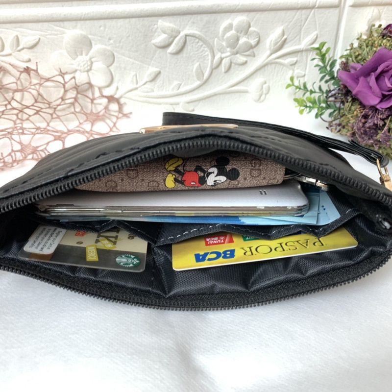 DOMPET WANITA CG IMPOR HANDBAG FLIP BORDIR 1RUANG DOMPET SAPHIRE DOMPET HP MULTIFUNGSI