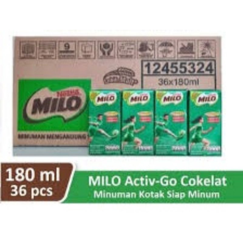 

MILO ACTIV-GO UHT Susu Coklat 180ml - 1 dus