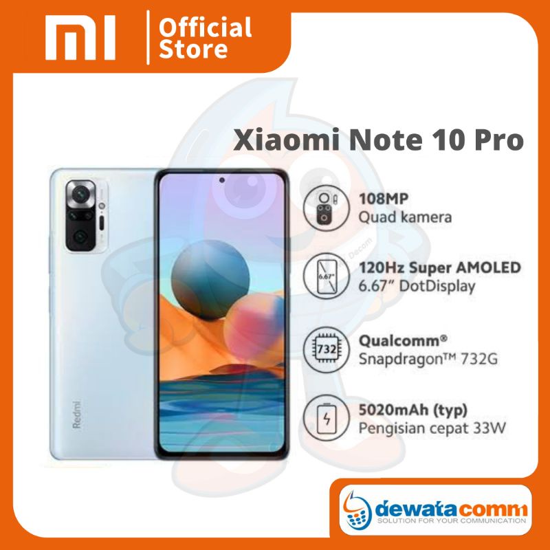 HANDPHONE XIAOMI NOTE 10 PRO 6/128GB