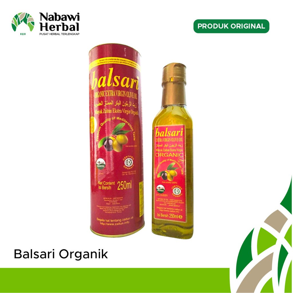 

Nabawi Herbal Sawangan - BALSARI ORGANIK ( MINYAK ZAITUN EKTRAK VIRGIN 250 ML )