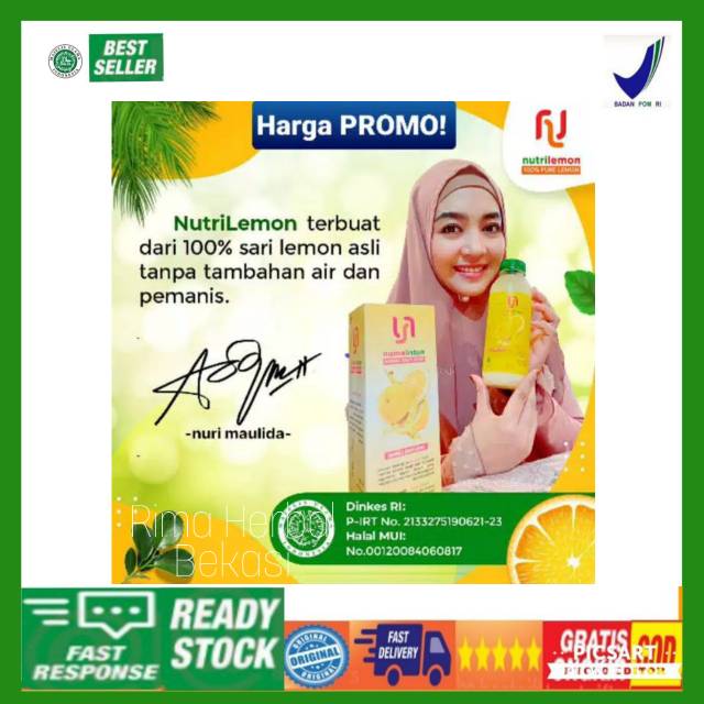 

Nutri Lemon 100% Lemon Asli - Sari Lemon Pure Murah & Bergaransi