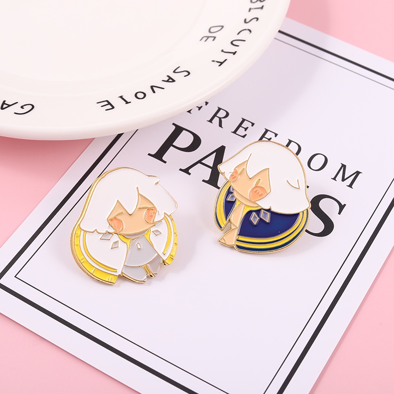 Bros Pin Desain Anime Perempuan Elves Untuk Hadiah Teman