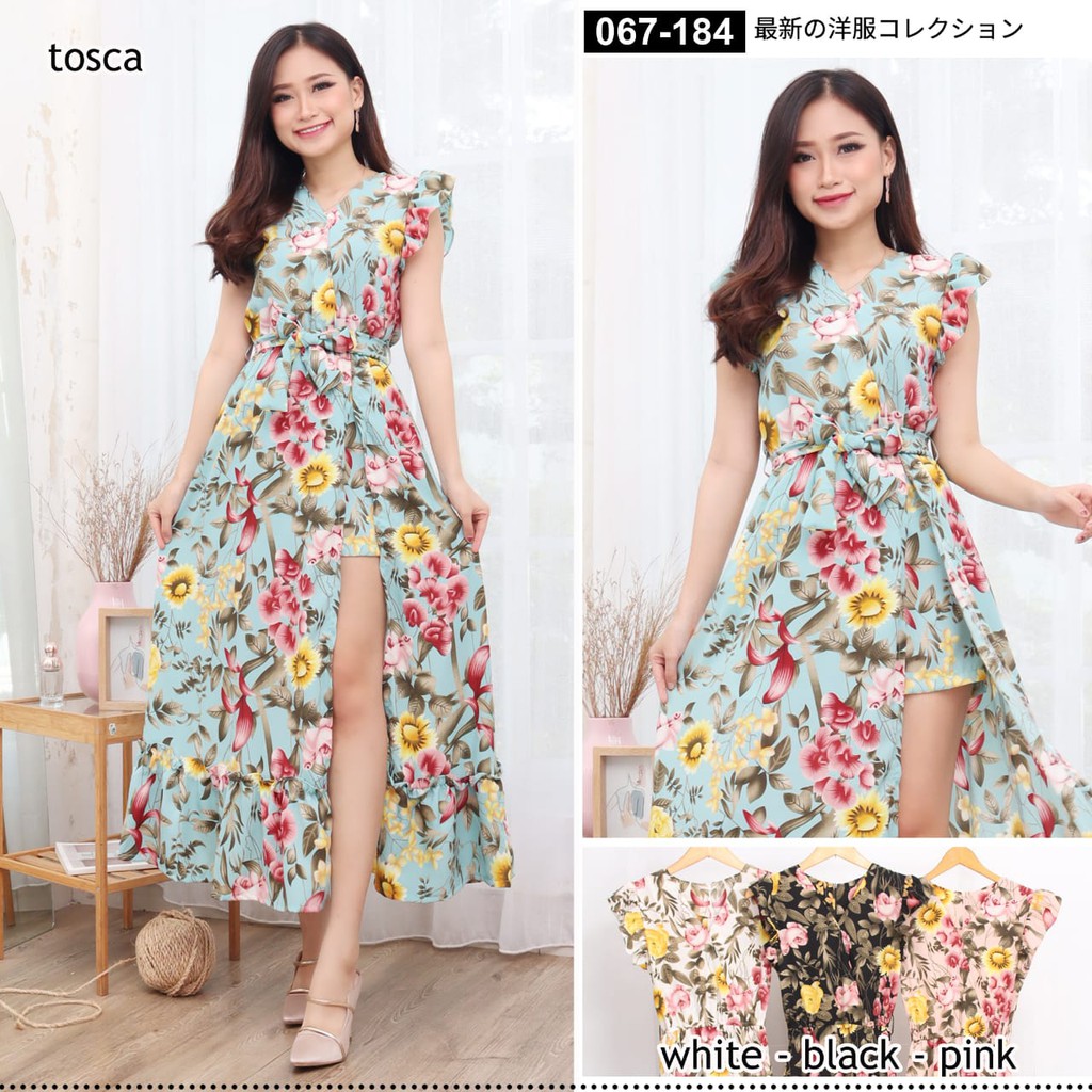 INSTORE88 - JUMPSUIT DRESS WANITA BUNGA SUNNY 184