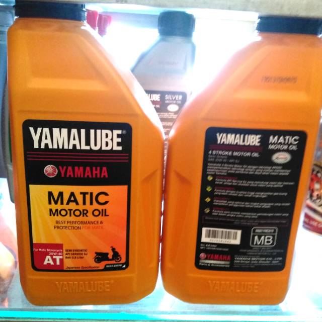 Oli mesin matic yamaha 0.8 lt (yamalube).untuk semua jenis motor matic yamaha