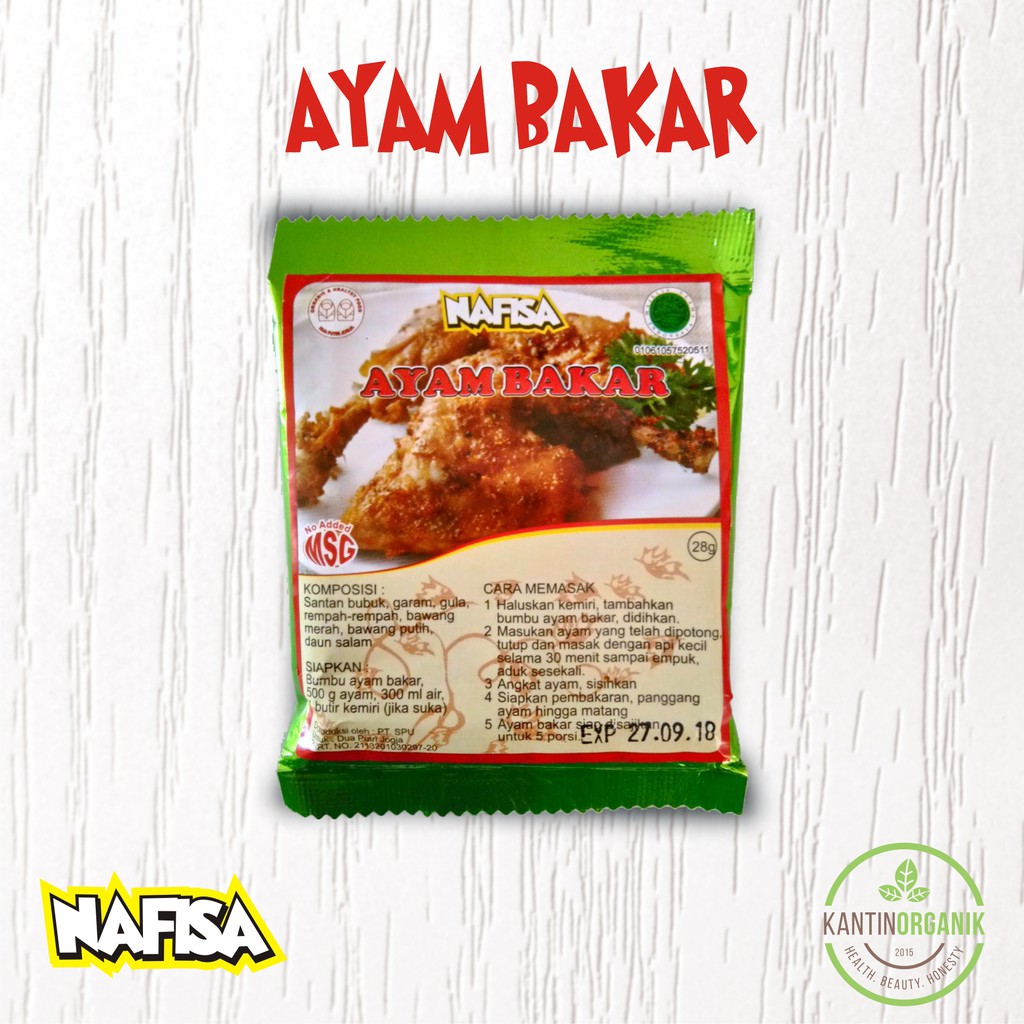 Berbagai Varian Bumbu Instan Nafisa Non Msg Serba Ayam