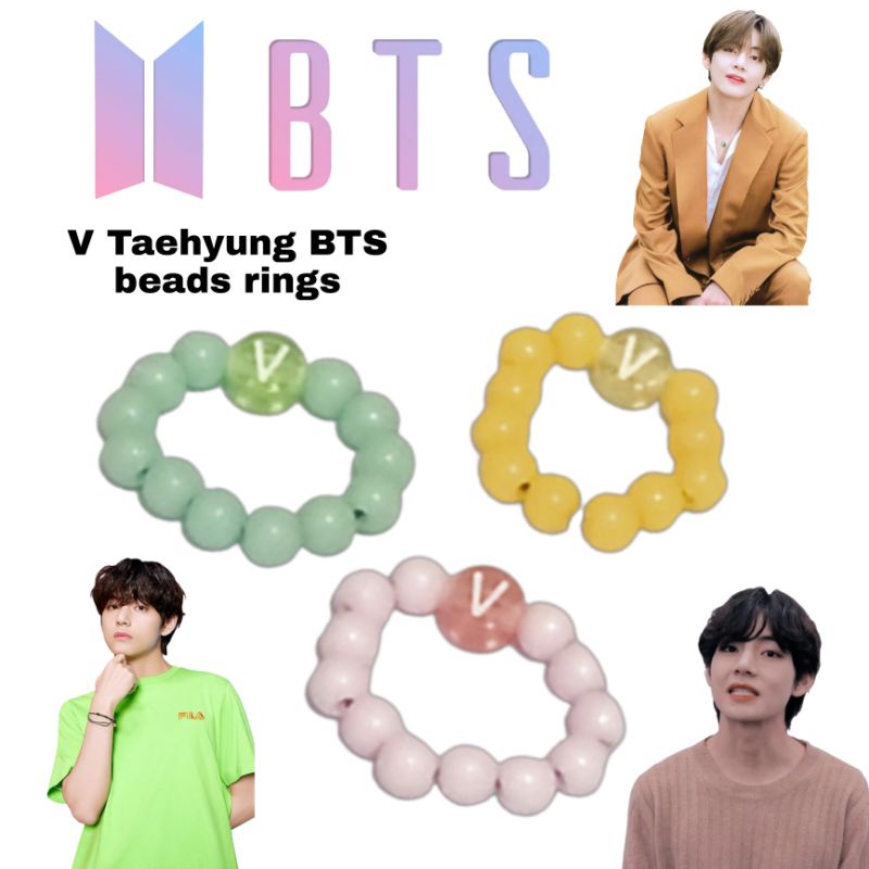 Cincin KPOP BTS V Taehyung | Kpop bracelet | Kpop rings