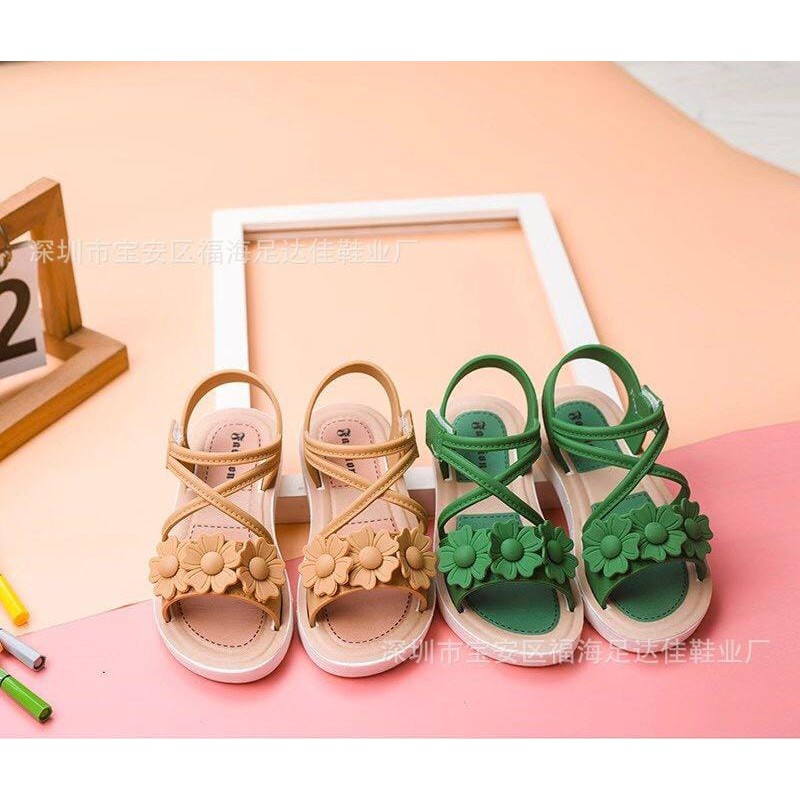 plazababyku XOX RIBBON A33-12 Sandal Anak Perempuan Bahan Karet Model Lucu 2-4 Tahun Import