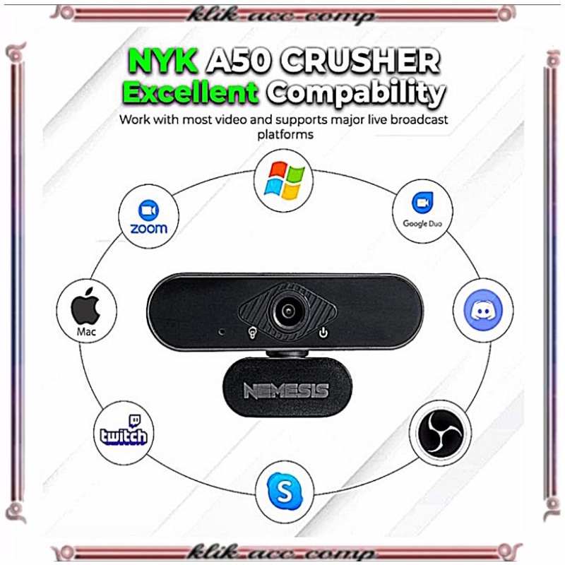 pc camera NYK NEMESIS A50 CRUSHER 1080P