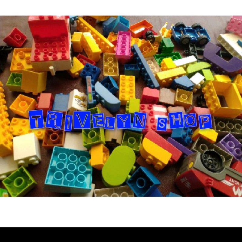 MAINAN EDUKASI BALOK DUPLO KW CURAH SECOND/BEKAS