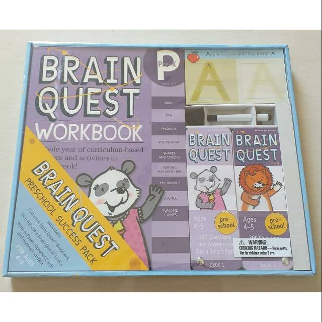 Jual Brain Quest Preschool Success Pack Shopee Indonesia