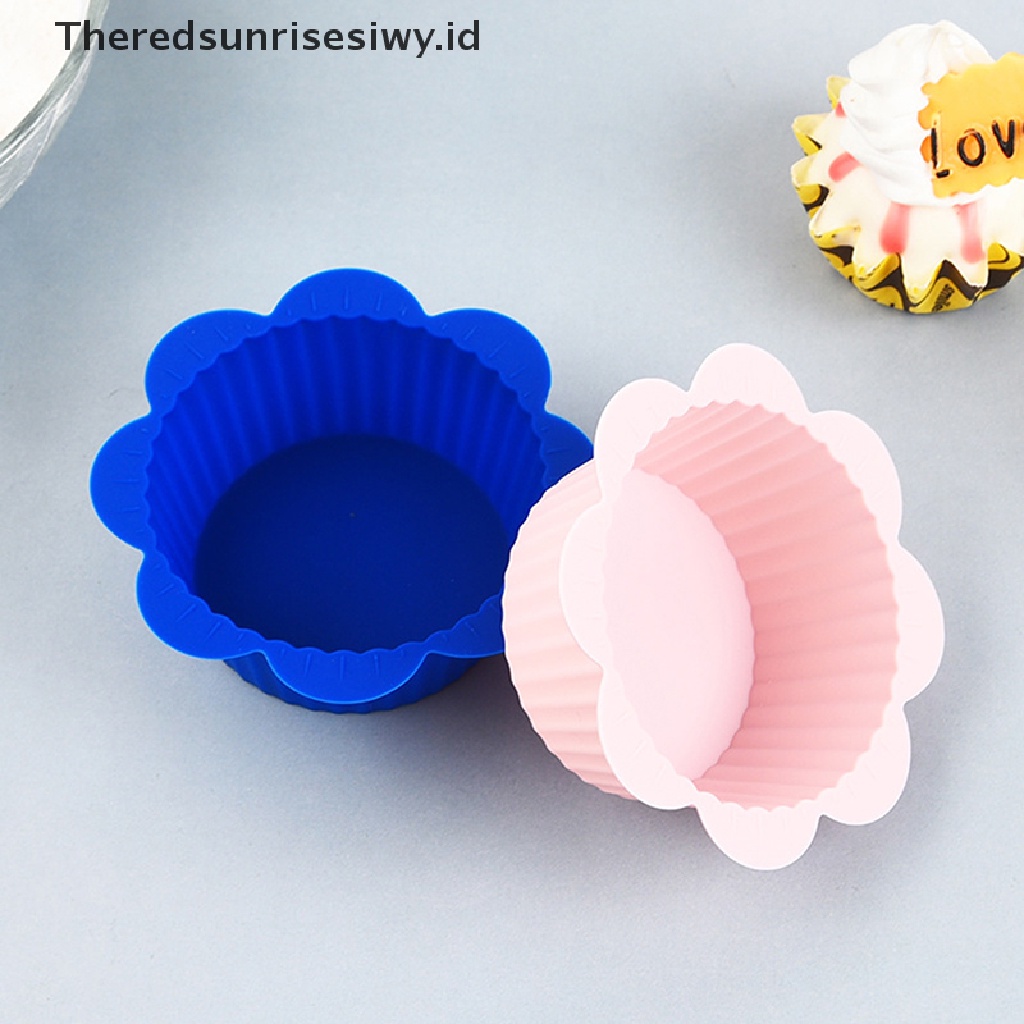 # Alat Rumah Tangga # 10pcs / Set Cetakan Cupcake / Muffin Bahan Silikon