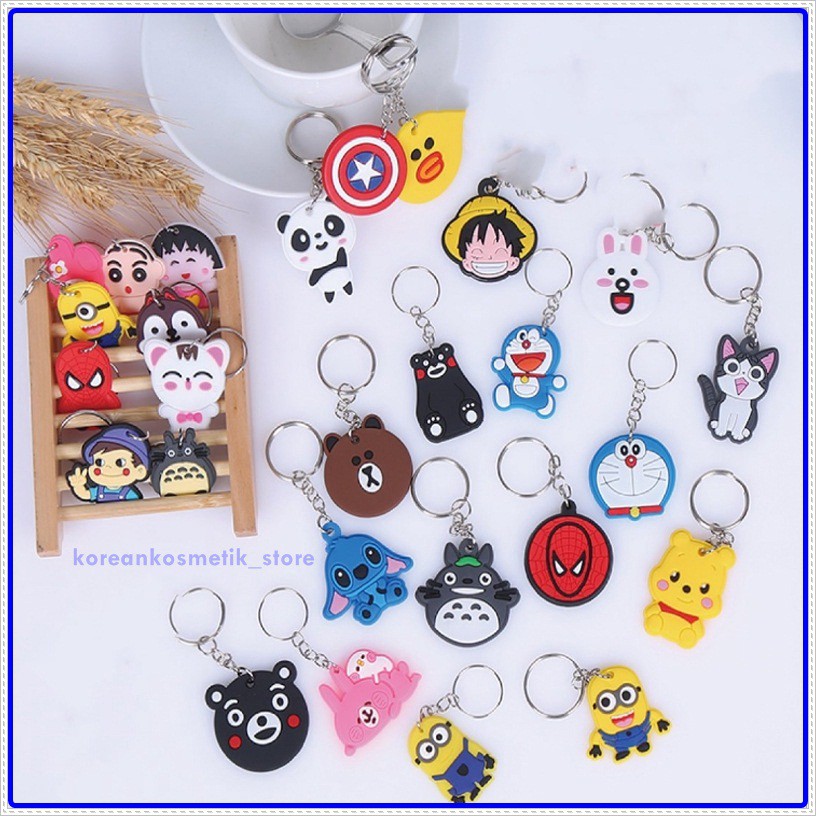 GANTUNGAN KUNCI KARAKTER LUCU / GANTUNGAN KUNCI MOTIF KARAKTER KARTUN