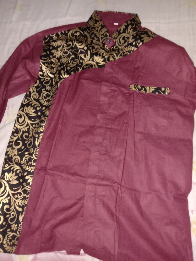 Terhitz Kemeja Panjang Pria Cowok Gatlemen Cowok Biru Navy Dongker Polos Formal Kantor Murah