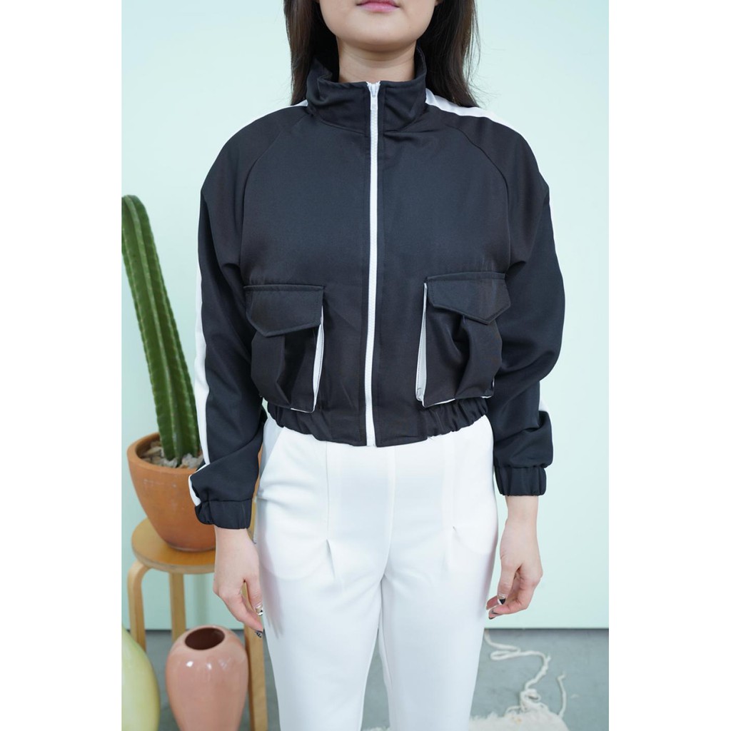 JANE COLLECTION || Adjective Jacket Jaket Motor Wanita Korea PO Bkk