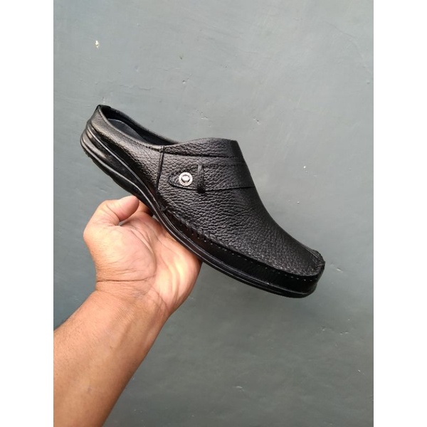 SEPATU SELOP KULIT ASLI