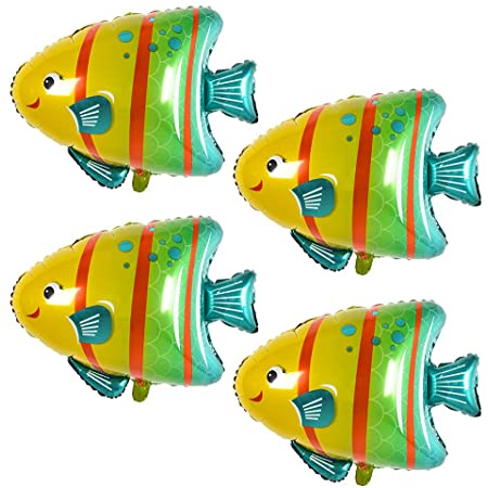 BALON FOIL BUBBLE FISH JUMBO / BALON BUBBLE FISH / BALON IKAN GELEMBUNG / SEAWORLD / BALON KARAKTER 