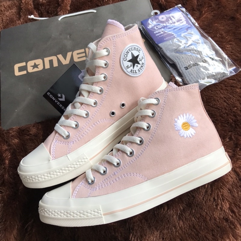 TERBARU CONVERSE 70S PEACE MINUS ONE HIGH (PEACH-PINK) PREMIUM