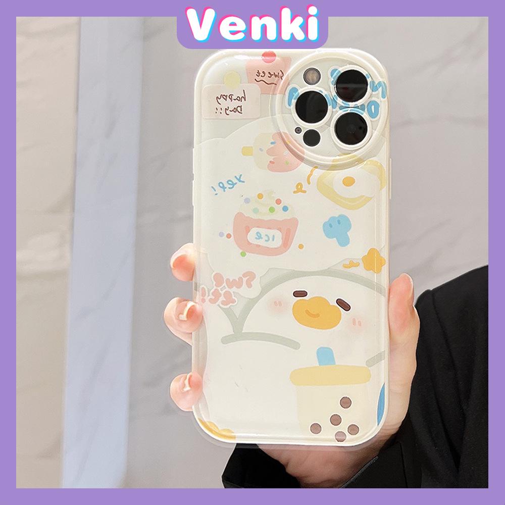 iPhone Case TPU Silicone Soft Case Airbag Shockproof Protection Camera Cute Cartoon Duck Compatible For iPhone 11 Pro Max 13 Pro Max 12 Pro Max 7Plus xr XS Max