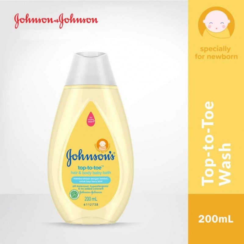 Johnson's Hair &amp; Body Baby Wash 200ml BOTOL