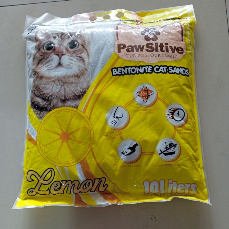 Pasir Kucing Pawsitive 10Liter Promo (Go-jek only) pasir kucing gumpal bentonite catsand