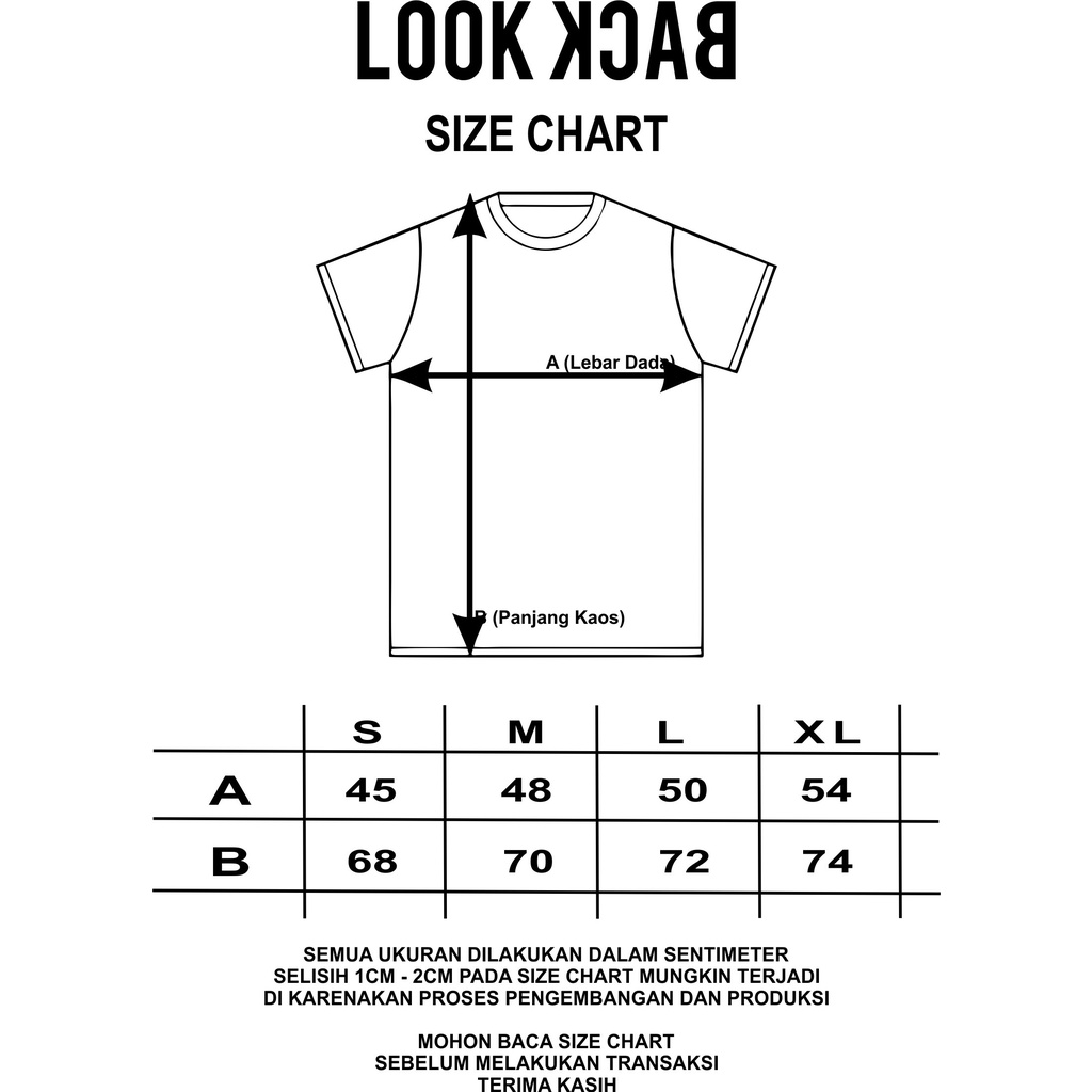 LOOK BACK T-shirt Merah Putih Edition