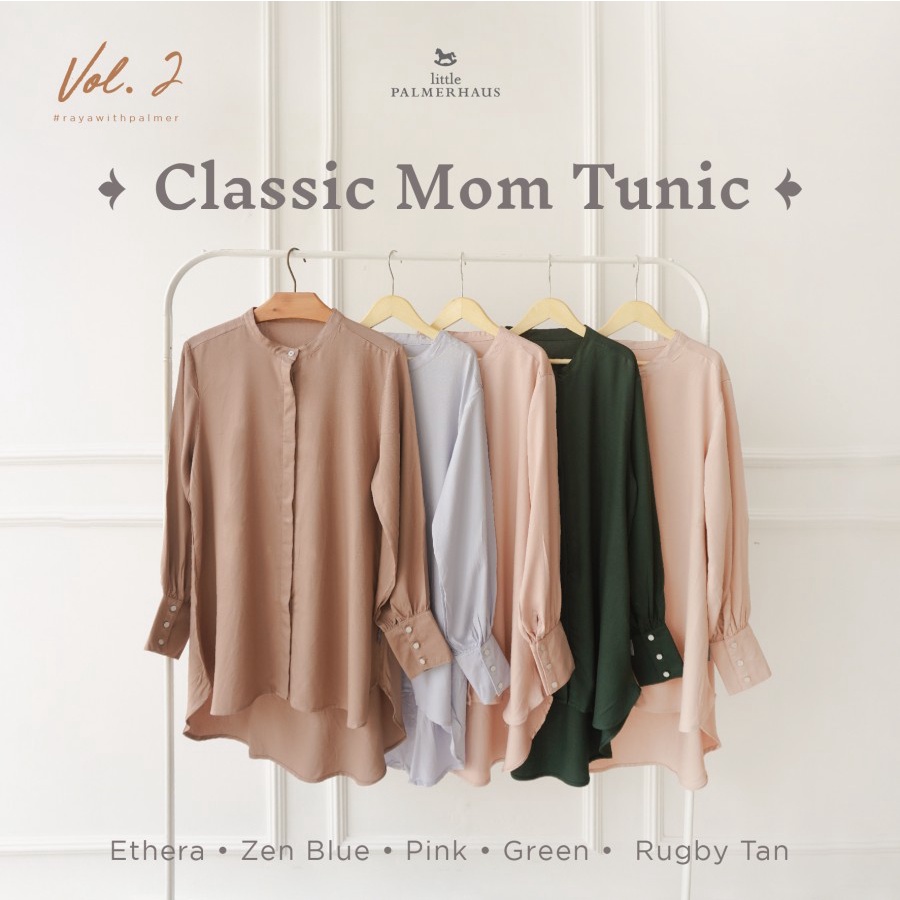 Little Palmerhaus Classic Mom Tunic | Baju Blous | Baju Atasan | Baju Muslim