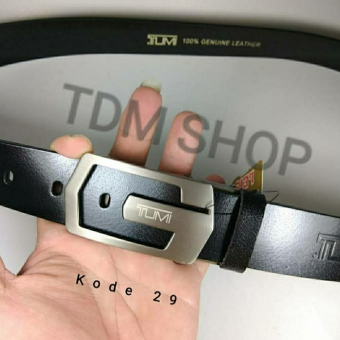 Ikat Pinggang Pria GESPER TUMI KULIT ASLI Kode 29  Promo Murah Belt Sale Awet S4T1 Premium Best Sell