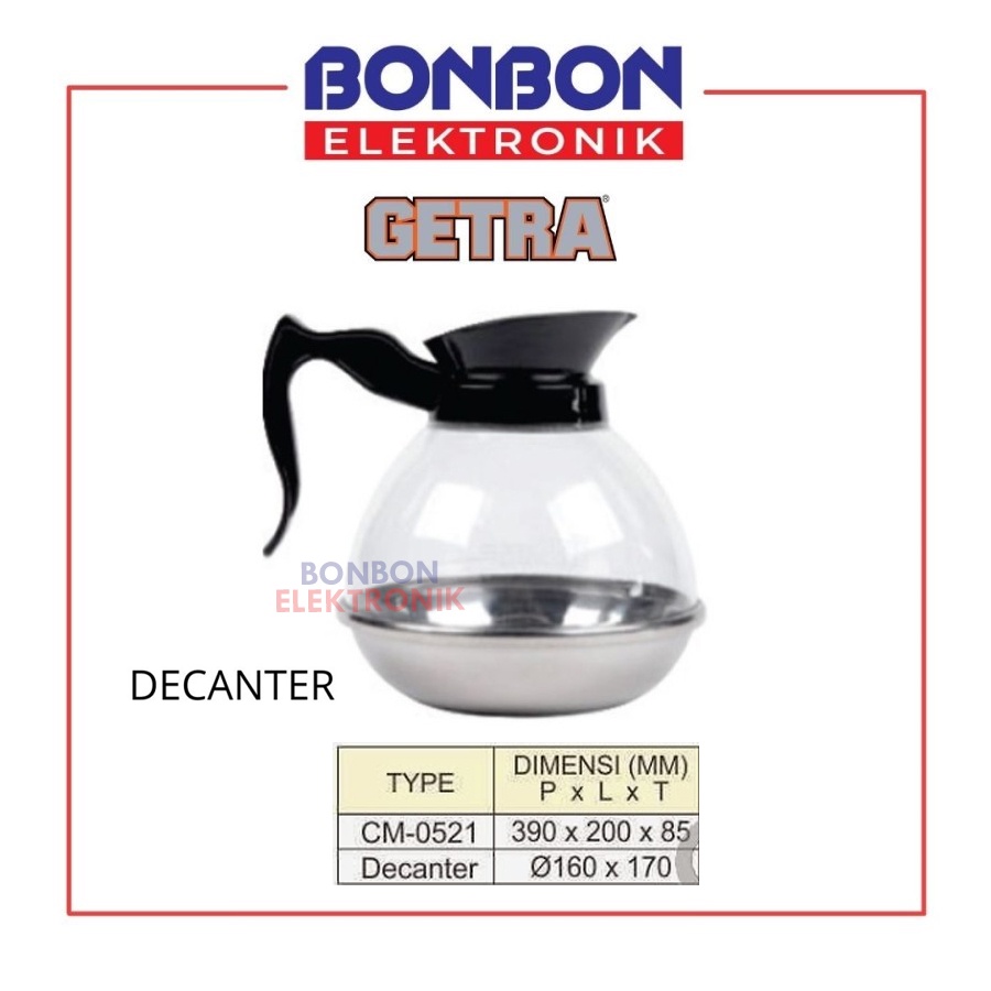 GETRA Mesin Penghangat Minuman Kopi / Teh DECANTER